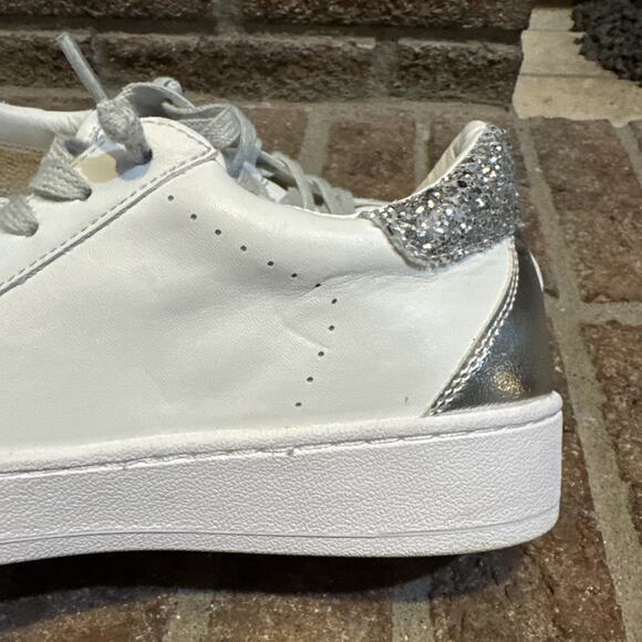 Vintage Havana Silver Glitter Star Ladies Shoes Size 8 - Picture 7 of 16